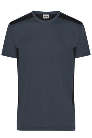T-Shirt Herren Schwarz/Grau – Men's Workwear T-Shirt - STRONG - GRS & OCS Blended