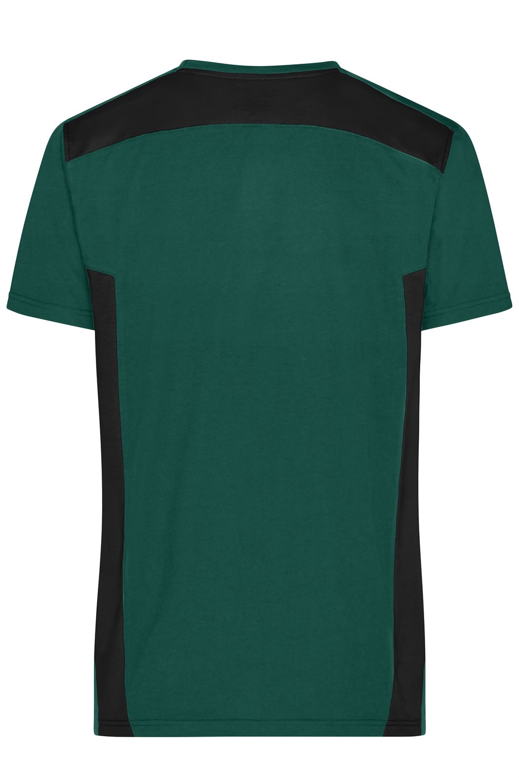 T-Shirt Herren Schwarz/Grün – Men's Workwear T-Shirt - STRONG - GRS & OCS Blended, Detailansicht
