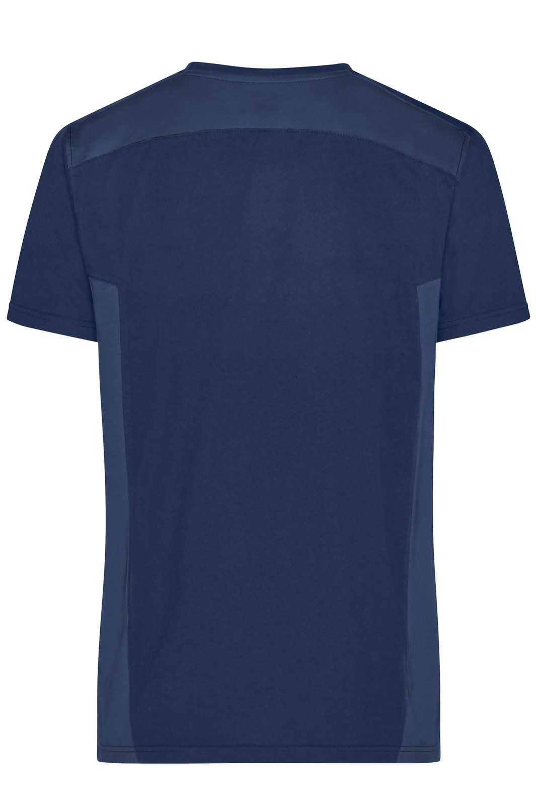 T-Shirt Herren Blau – Men's Workwear T-Shirt - STRONG - GRS & OCS Blended, Detailansicht