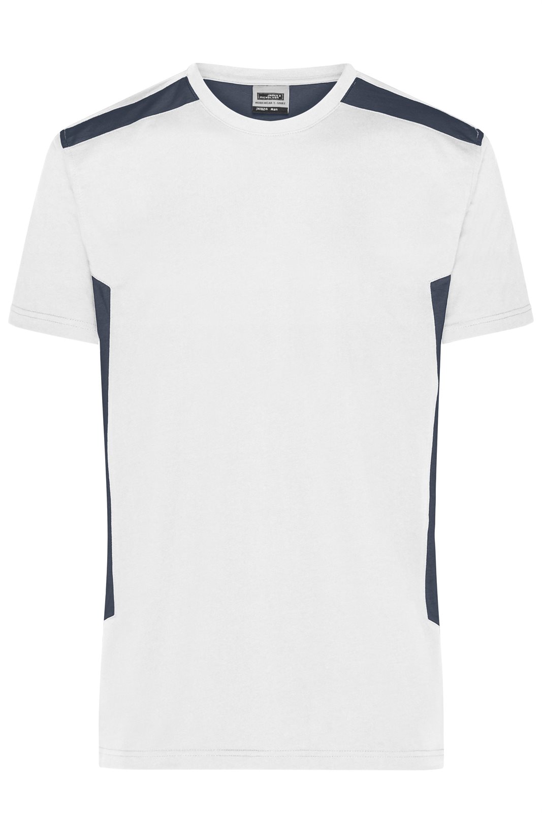 T-Shirt Herren Weiß/Grau – Men's Workwear T-Shirt - STRONG - GRS & OCS Blended