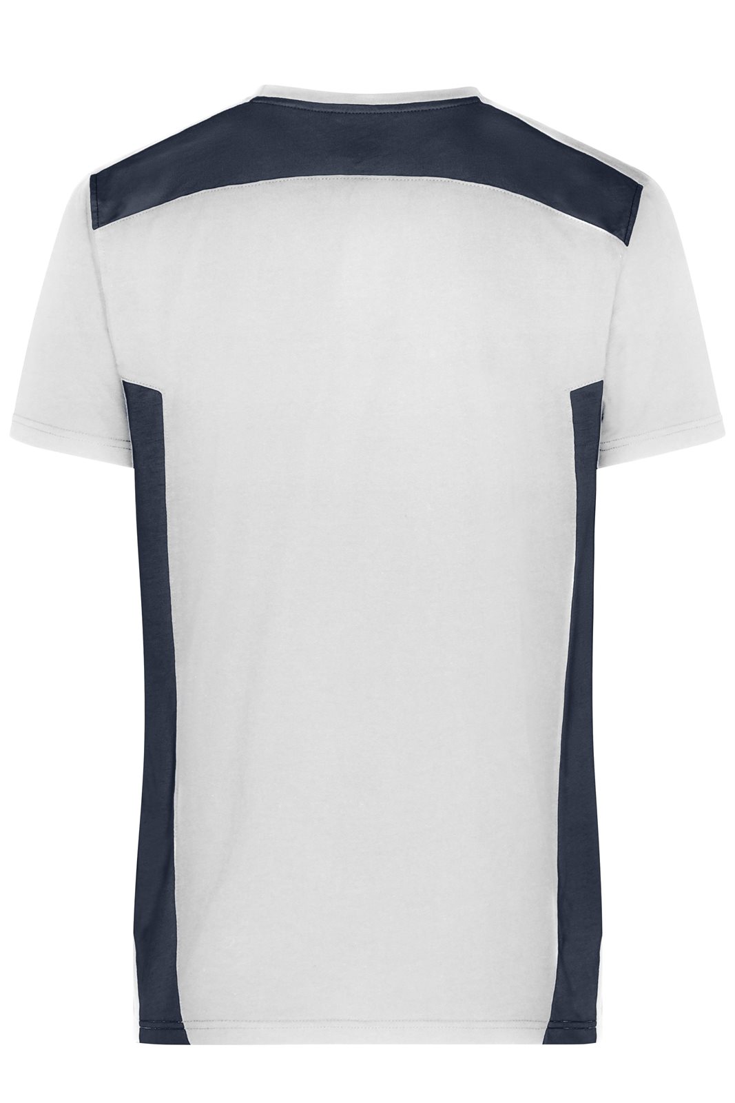 T-Shirt Herren Weiß/Grau – Men's Workwear T-Shirt - STRONG - GRS & OCS Blended, Detailansicht