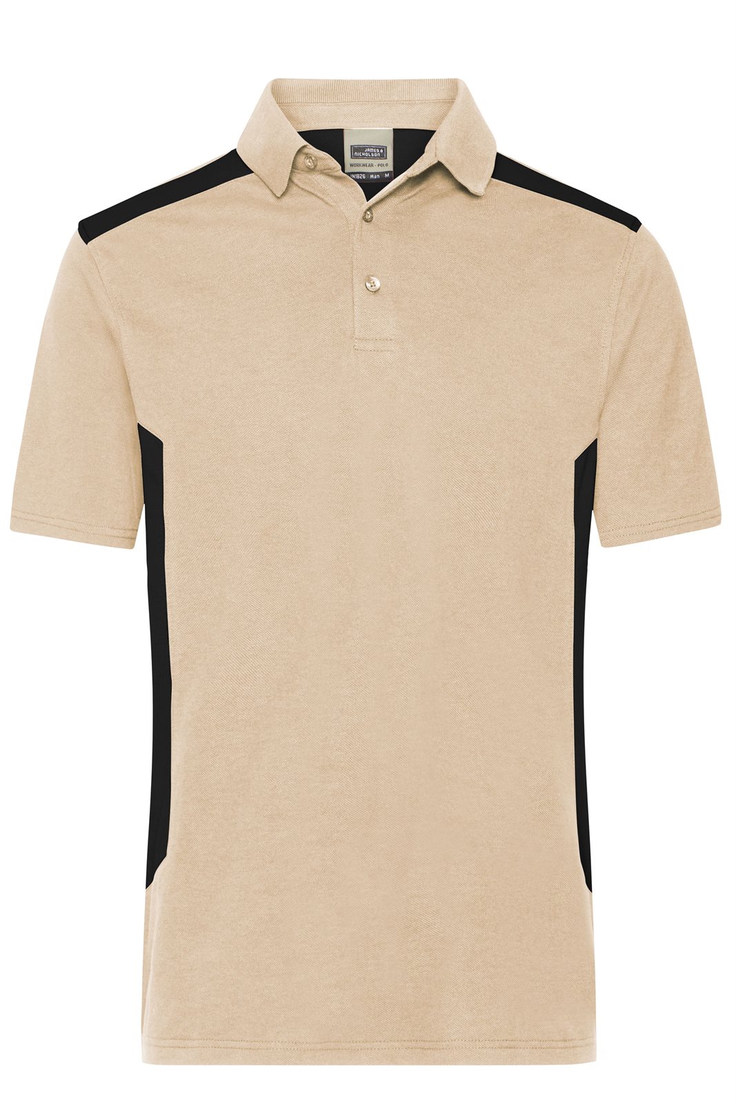 Poloshirt Herren Schwarz/Braun/Grau – Men's Workwear Polo - STRONG - GRS & OCS Blended