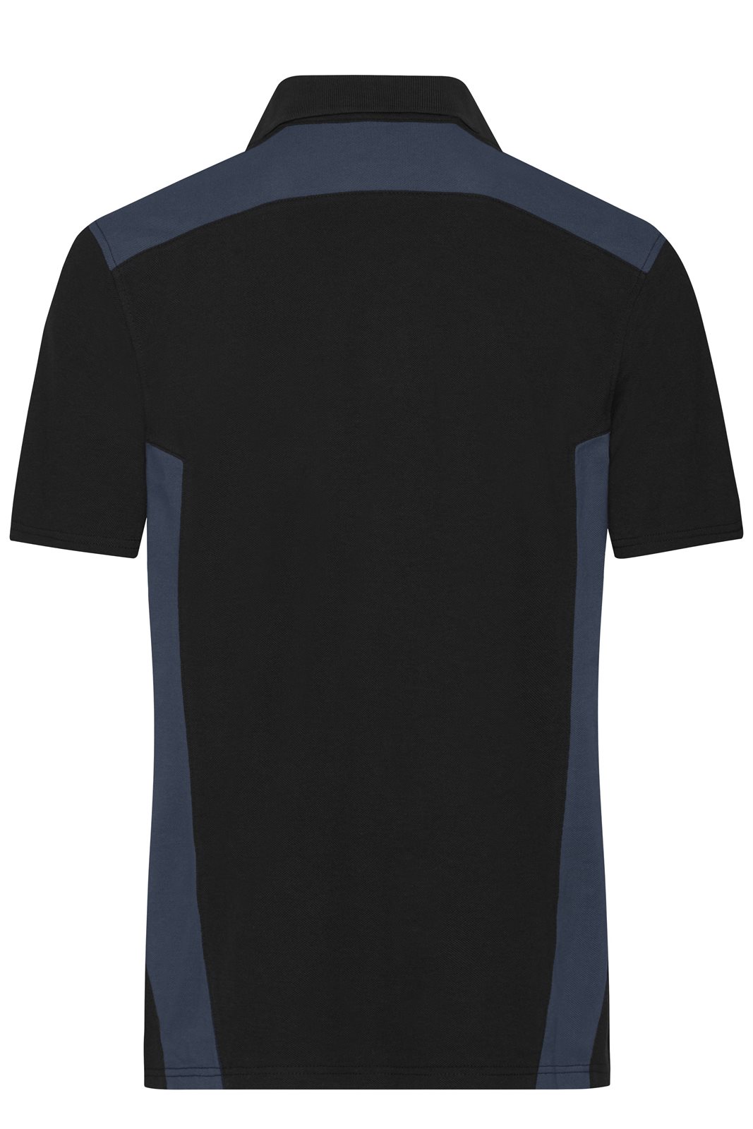 Poloshirt Herren Schwarz/Grau – Men's Workwear Polo - STRONG - GRS & OCS Blended, Detailansicht