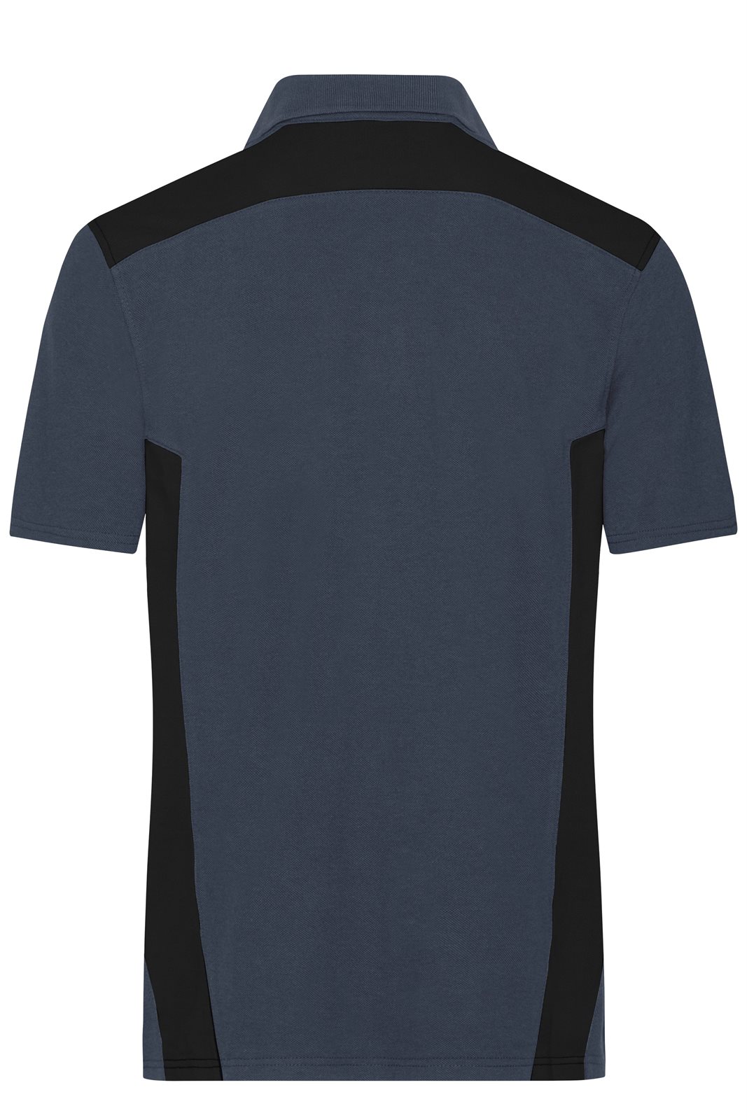 Poloshirt Herren Schwarz/Grau – Men's Workwear Polo - STRONG - GRS & OCS Blended, Detailansicht