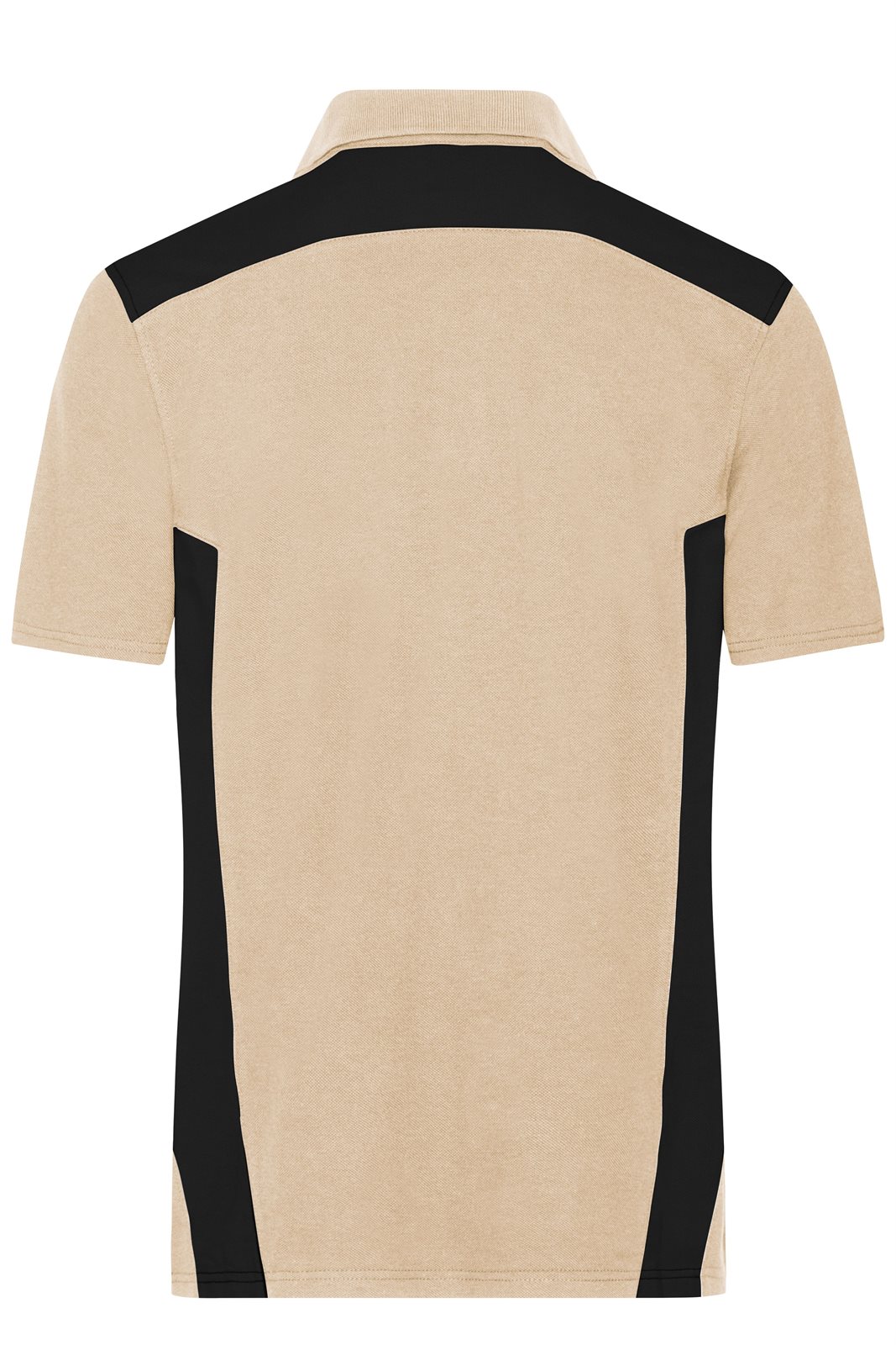 Poloshirt Herren Schwarz/Braun/Grau – Men's Workwear Polo - STRONG - GRS & OCS Blended, Detailansicht
