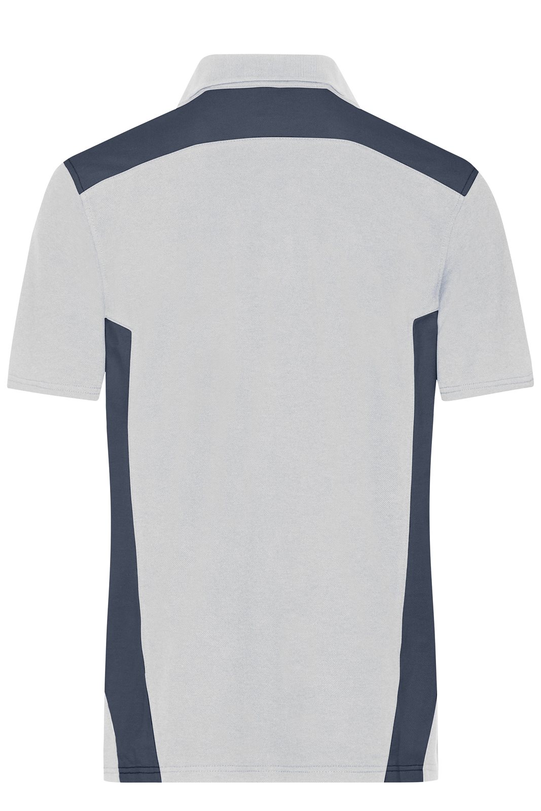 Poloshirt Herren Weiß/Grau – Men's Workwear Polo - STRONG - GRS & OCS Blended, Detailansicht