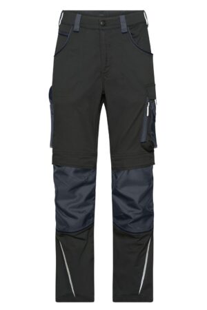 Hose Unisex Schwarz/Grau – Workwear Pants Slim Line  - STRONG -   GRS