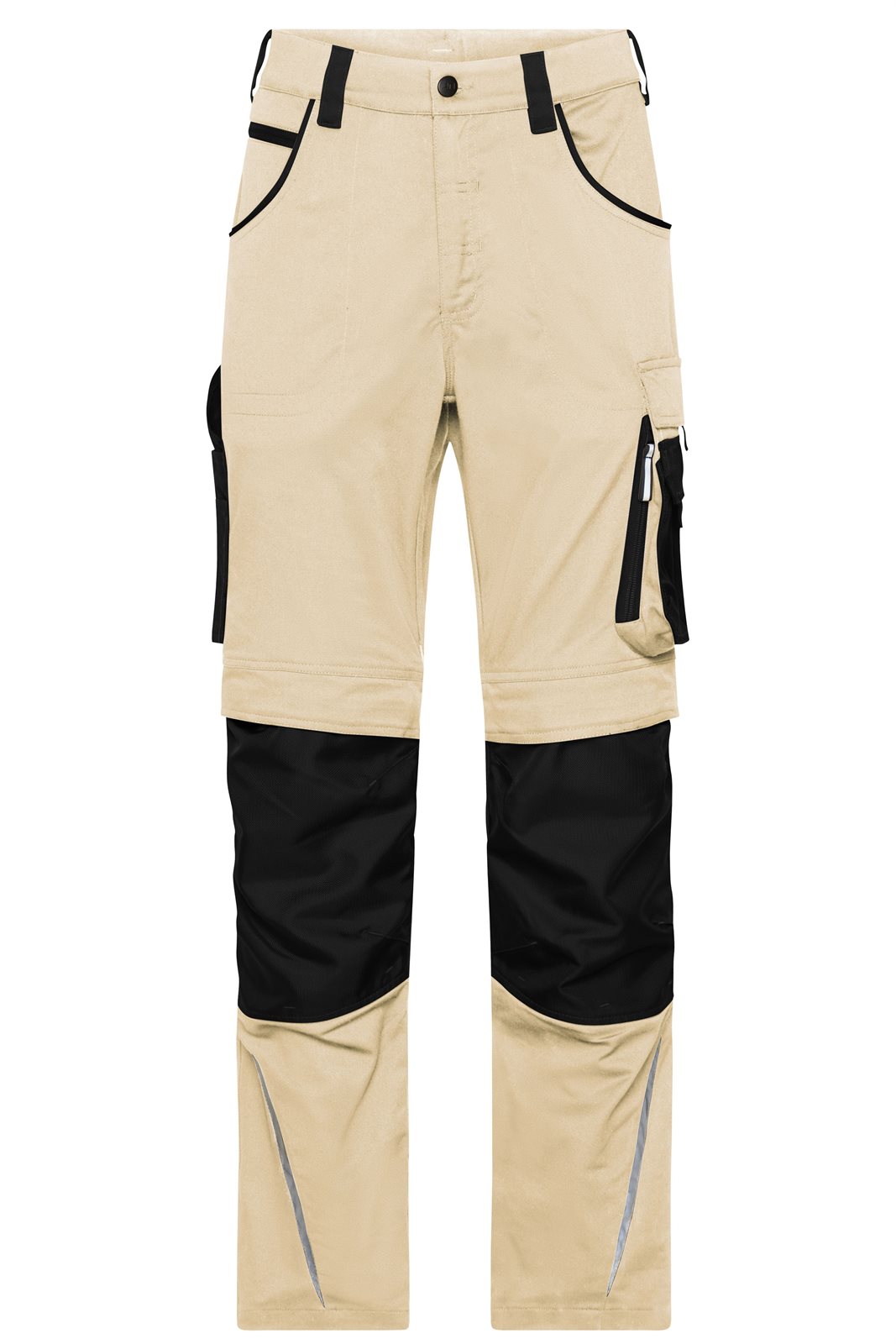 Hose Unisex Schwarz/Braun/Grau – Workwear Pants Slim Line - STRONG - GRS