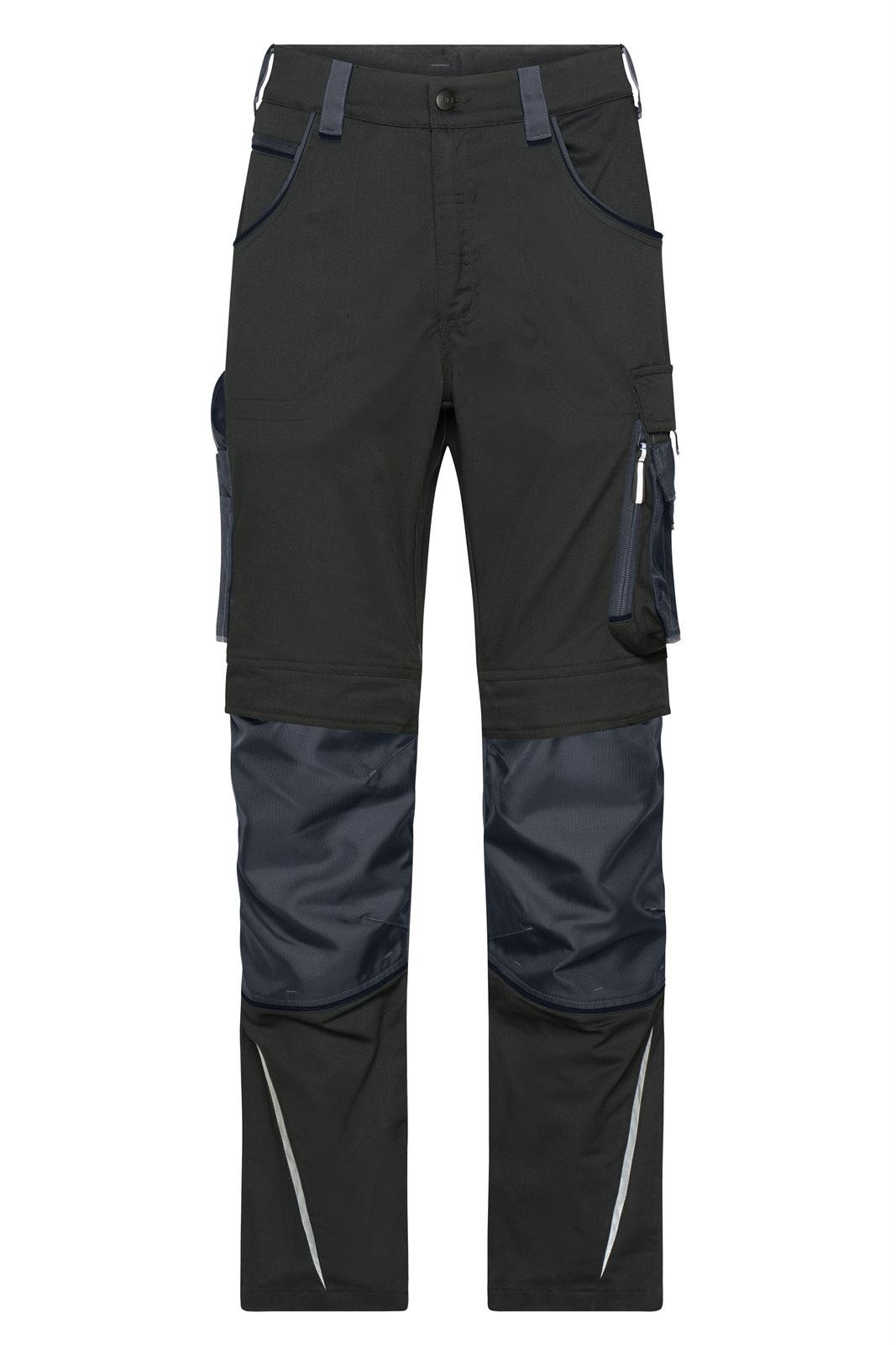 Hose Unisex Schwarz/Grau – Workwear Pants Slim Line - STRONG - GRS