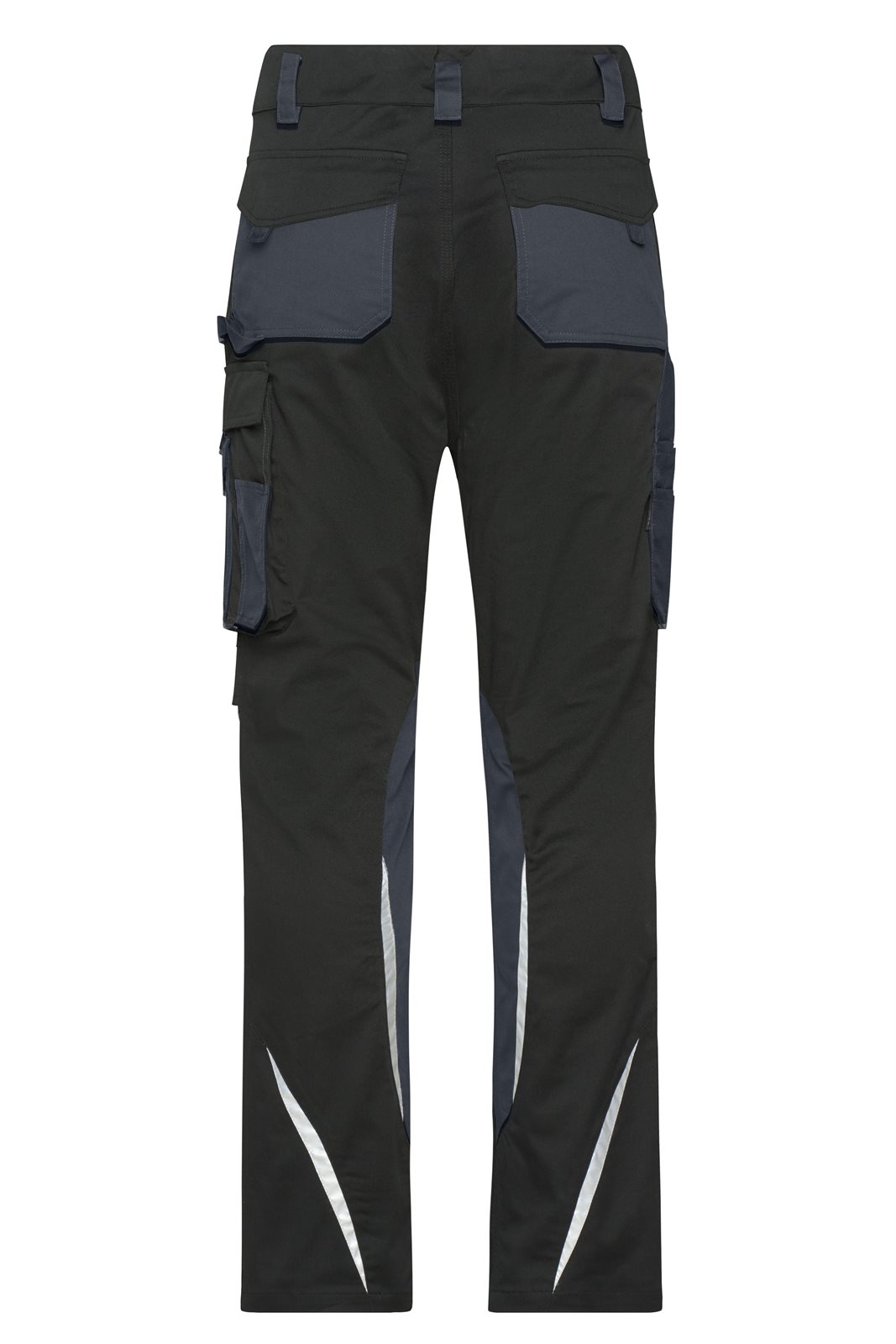 Hose Unisex Schwarz/Grau – Workwear Pants Slim Line - STRONG - GRS, Detailansicht