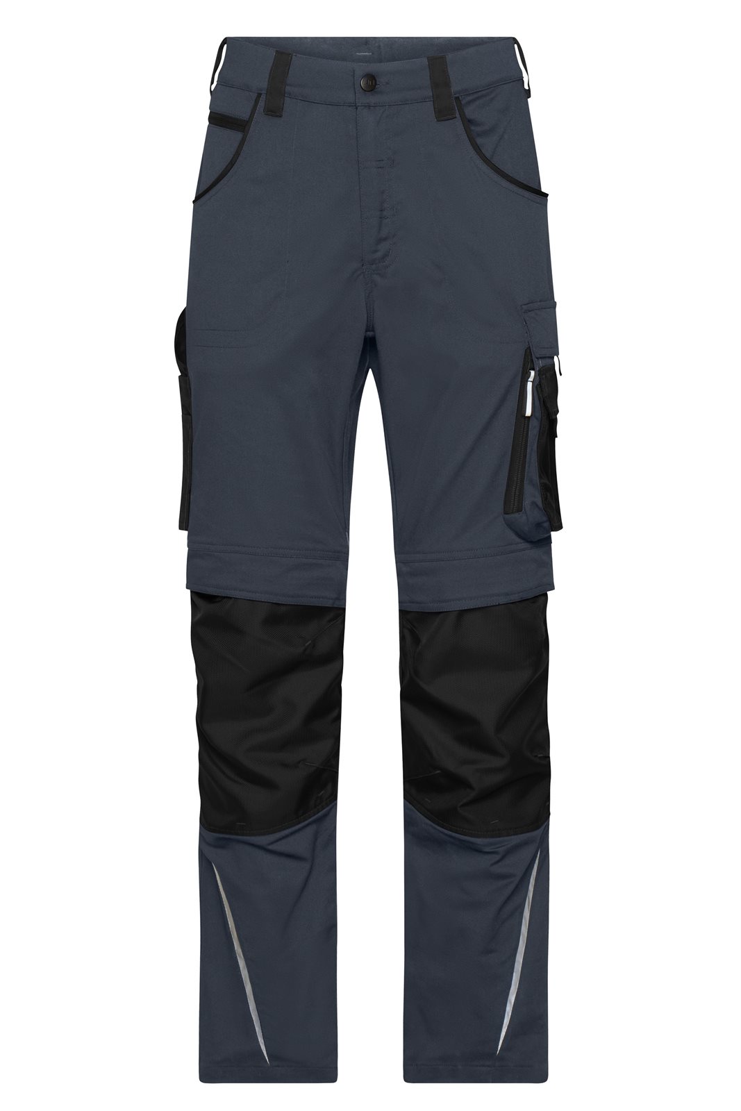 Hose Unisex Schwarz/Grau – Workwear Pants Slim Line - STRONG - GRS