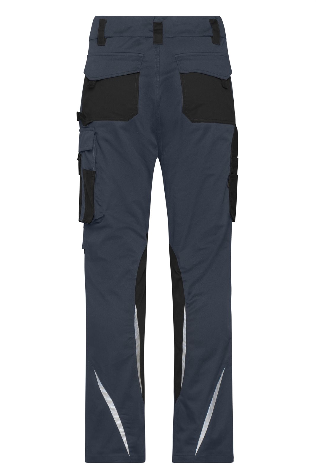 Hose Unisex Schwarz/Grau – Workwear Pants Slim Line - STRONG - GRS, Detailansicht