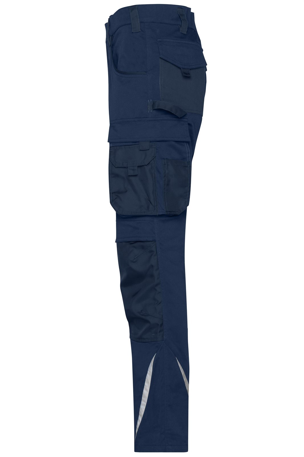 Hose Unisex Blau – Workwear Pants Slim Line - STRONG - GRS, Detailansicht
