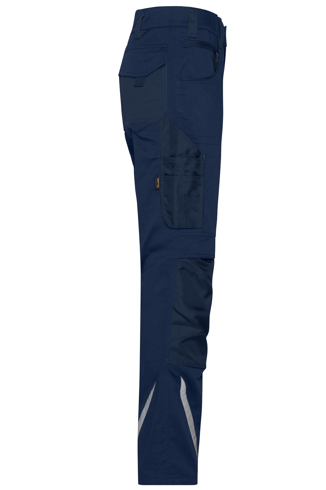 Hose Unisex Blau – Workwear Pants Slim Line - STRONG - GRS, Detailansicht