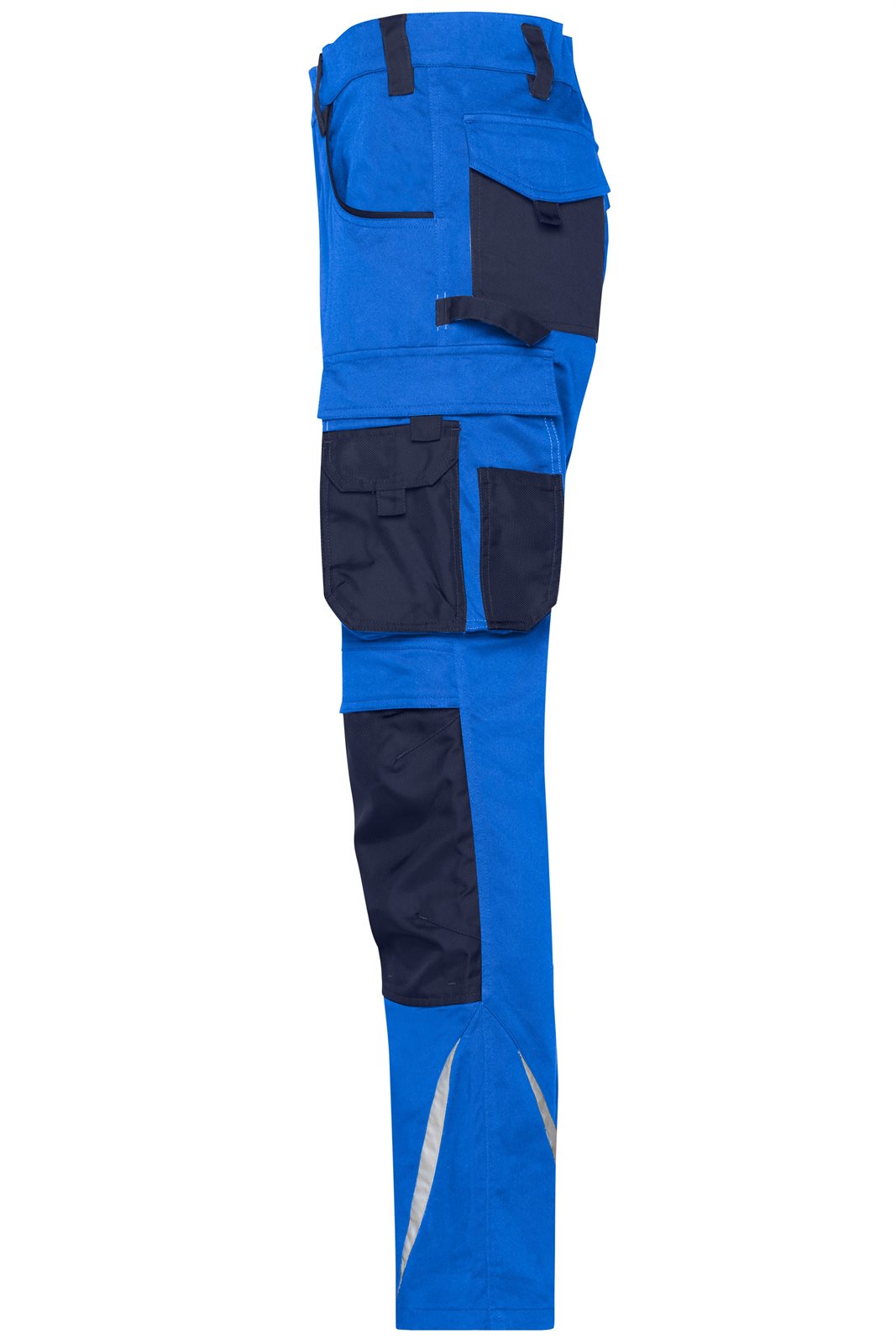 Hose Unisex Blau – Workwear Pants Slim Line - STRONG - GRS, Detailansicht