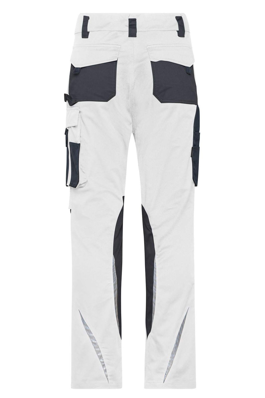 Hose Unisex Weiß/Grau – Workwear Pants Slim Line - STRONG - GRS, Detailansicht