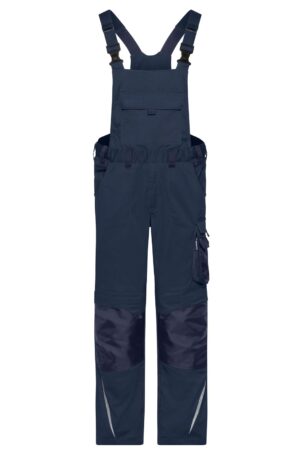 Hose Unisex Schwarz/Grau – Workwear Pants with Bib - STRONG - GRS