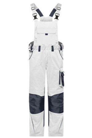 Hose Unisex Schwarz/Grau – Workwear Pants with Bib - STRONG - GRS