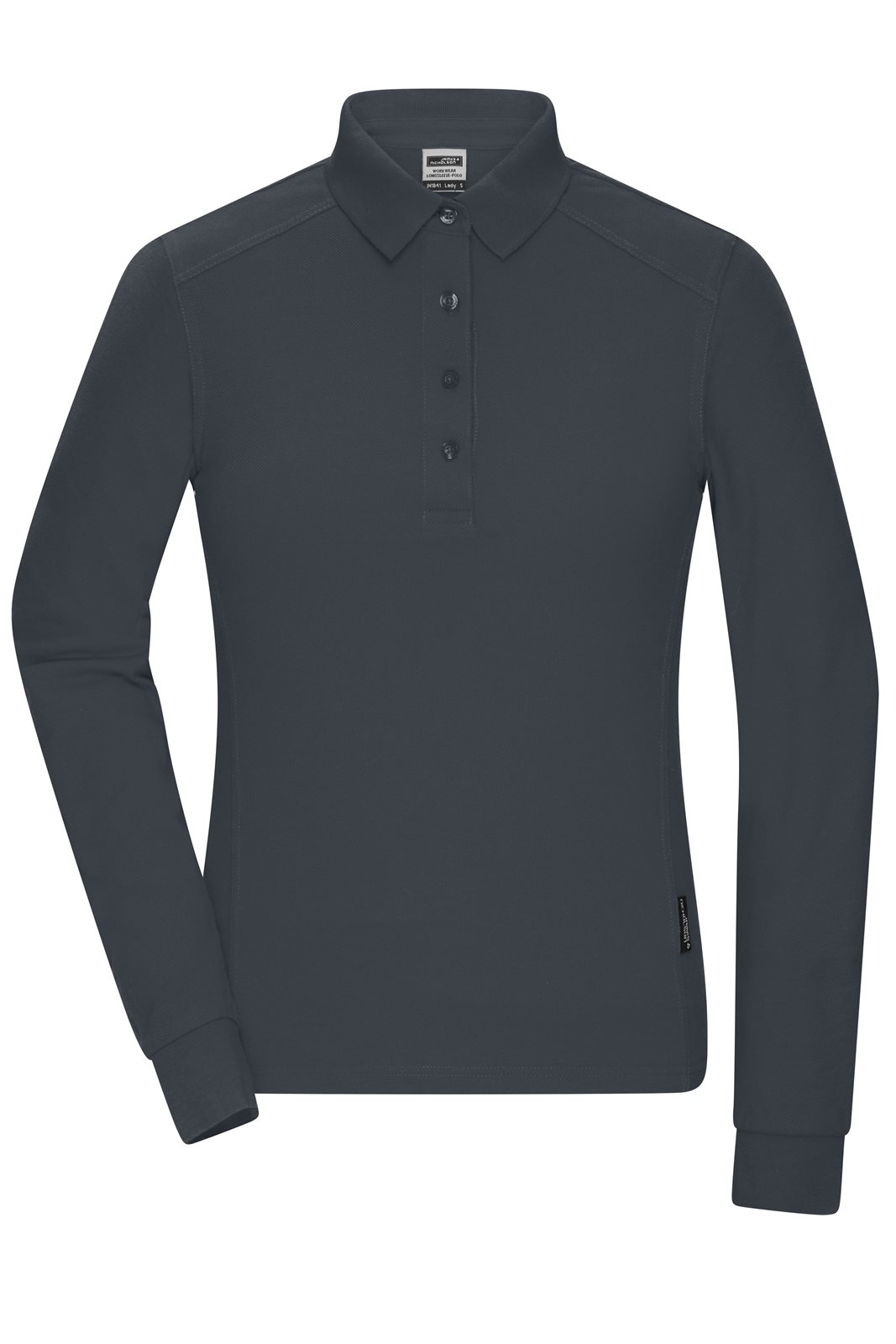 Poloshirt Damen Grau – Ladies' Workwear-Long-Sleeved Polo OCS Blended