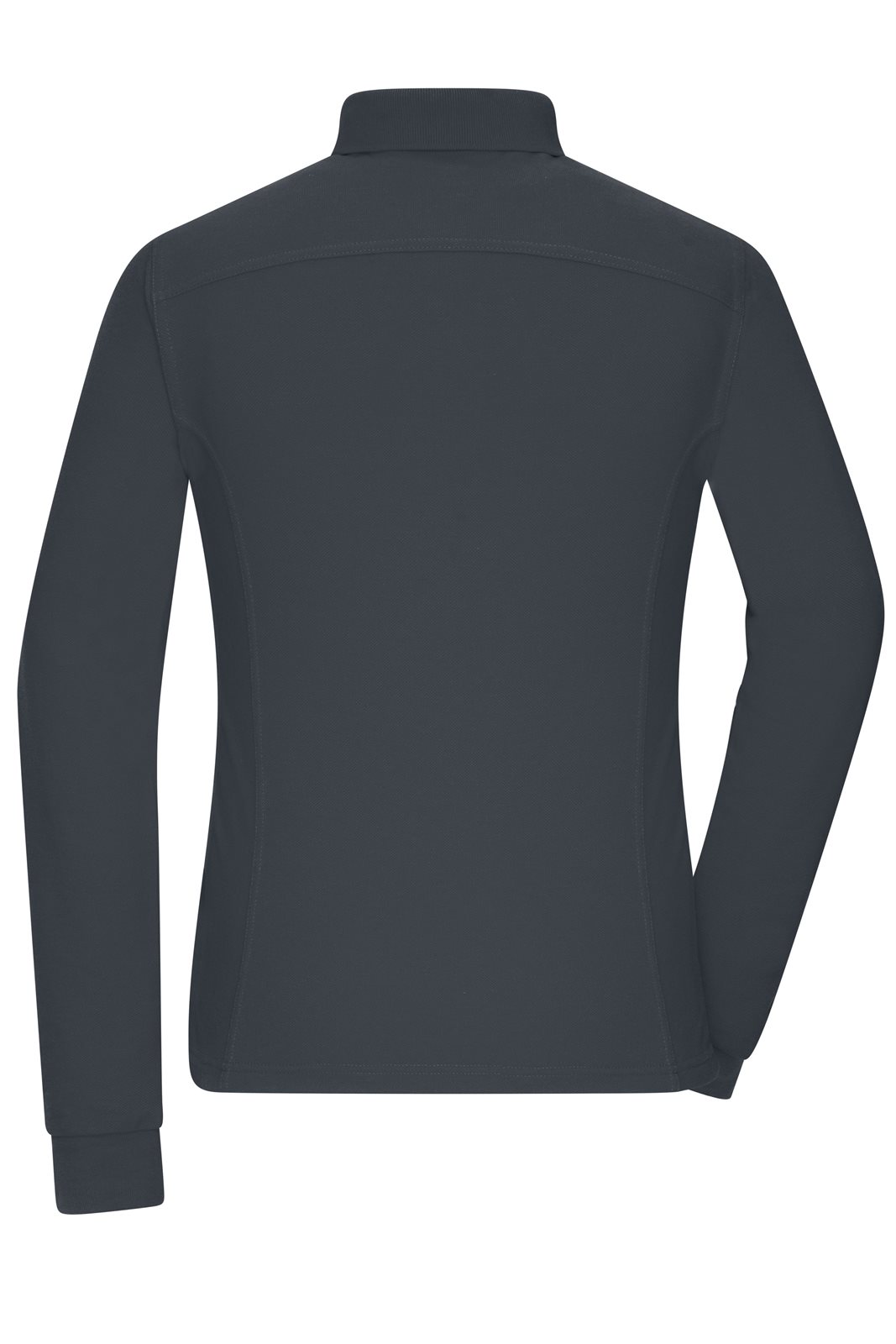 Poloshirt Damen Grau – Ladies' Workwear-Long-Sleeved Polo OCS Blended, Detailansicht