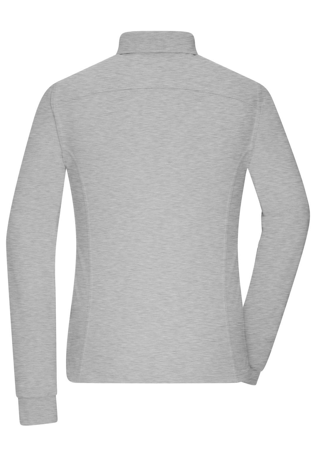 Poloshirt Damen Grau – Ladies' Workwear-Long-Sleeved Polo OCS Blended, Detailansicht