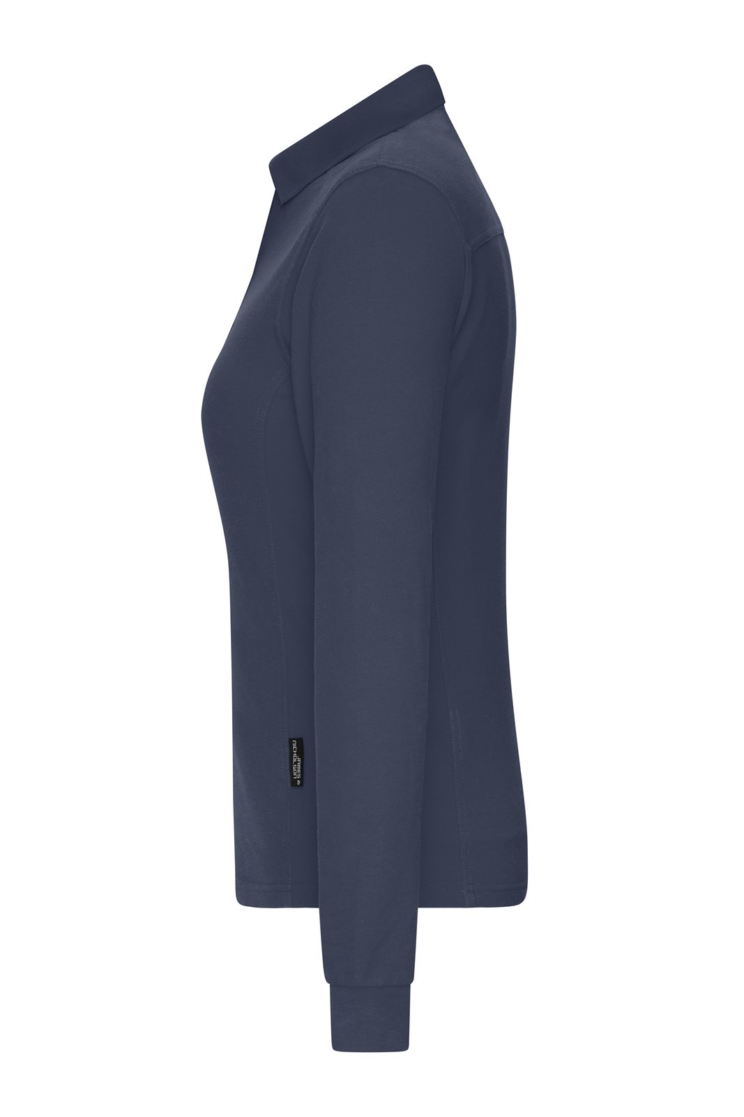 Poloshirt Damen Blau – Ladies' Workwear-Long-Sleeved Polo OCS Blended, Detailansicht