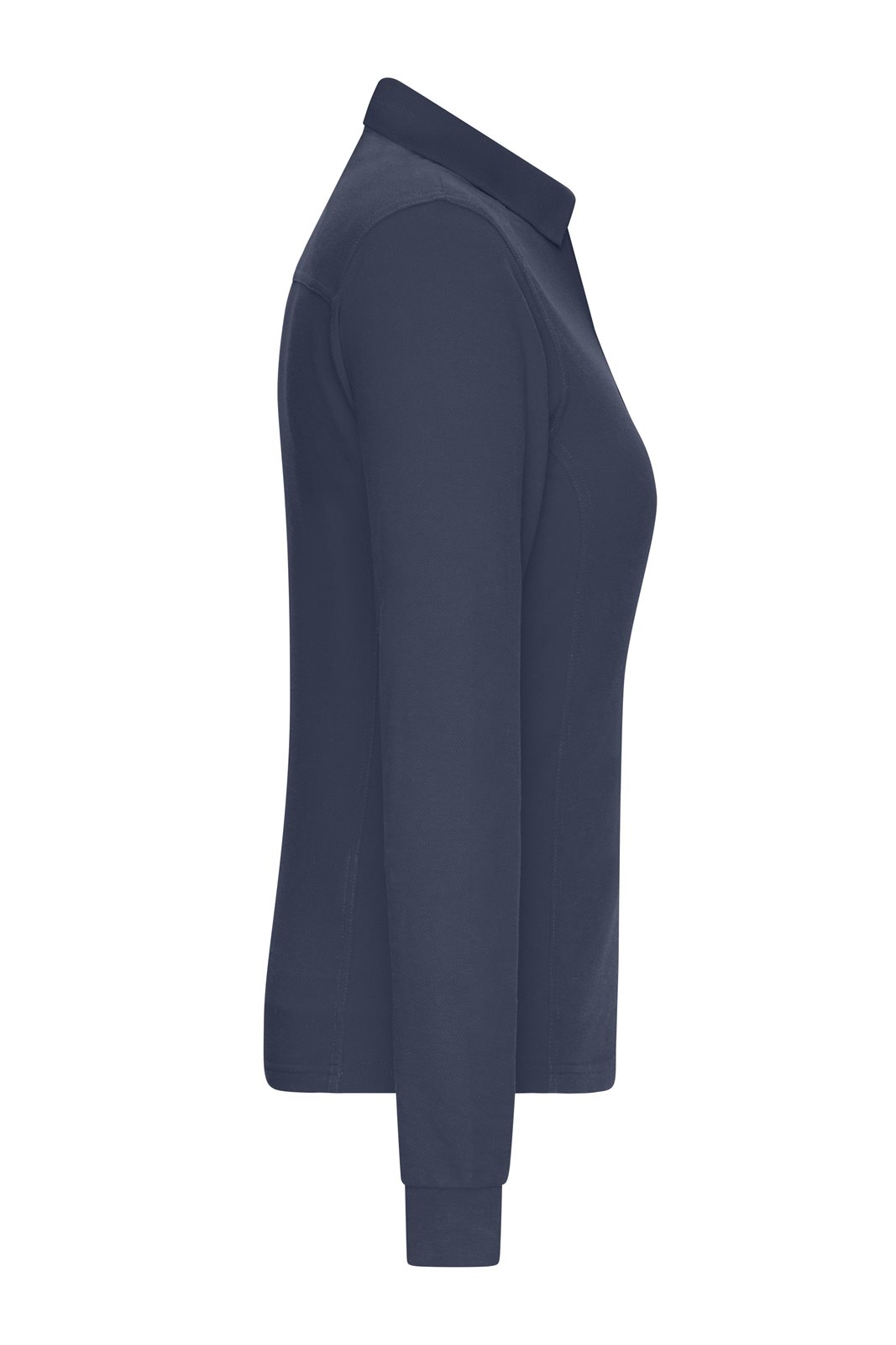 Poloshirt Damen Blau – Ladies' Workwear-Long-Sleeved Polo OCS Blended, Detailansicht