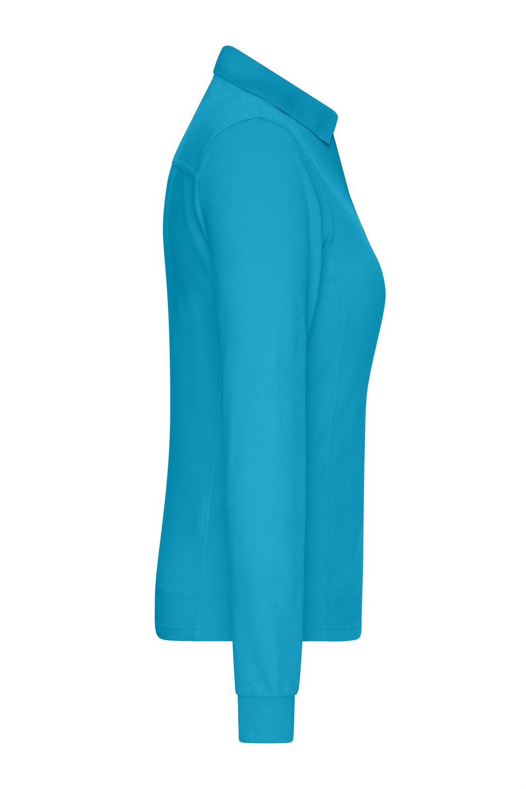 Poloshirt Damen Blau – Ladies' Workwear-Long-Sleeved Polo OCS Blended, Detailansicht