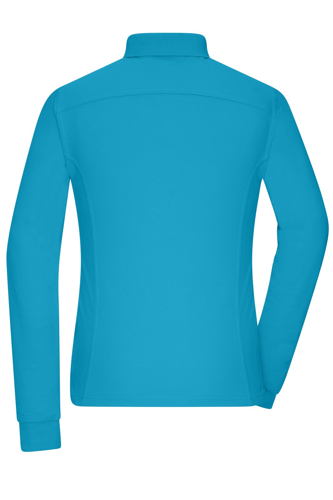Poloshirt Damen Blau – Ladies' Workwear-Long-Sleeved Polo OCS Blended, Detailansicht