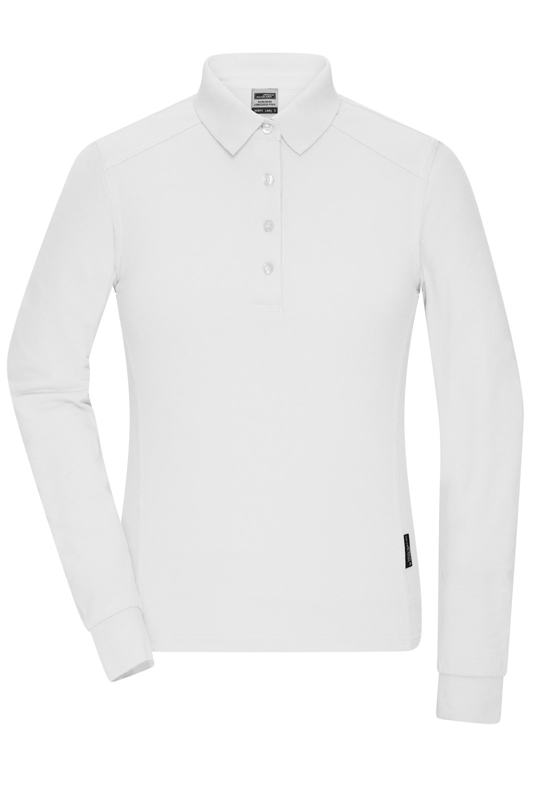Poloshirt Damen Weiß – Ladies' Workwear-Long-Sleeved Polo OCS Blended