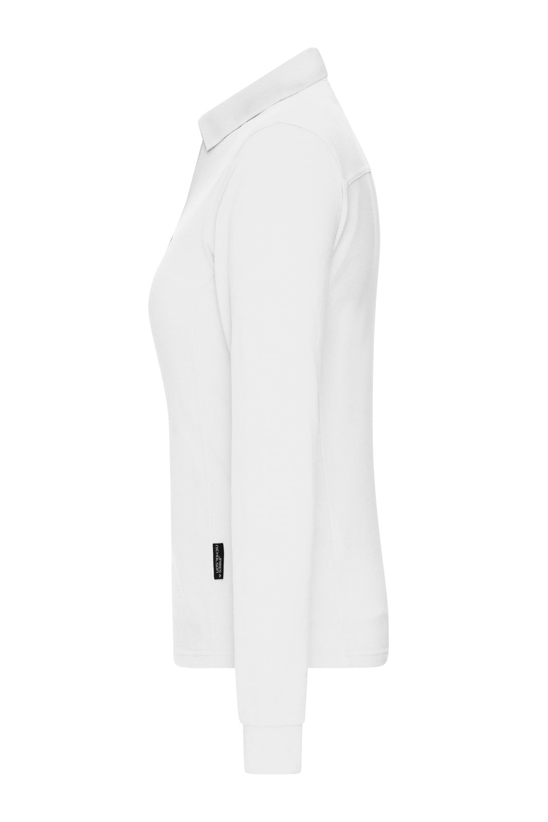 Poloshirt Damen Weiß – Ladies' Workwear-Long-Sleeved Polo OCS Blended, Detailansicht