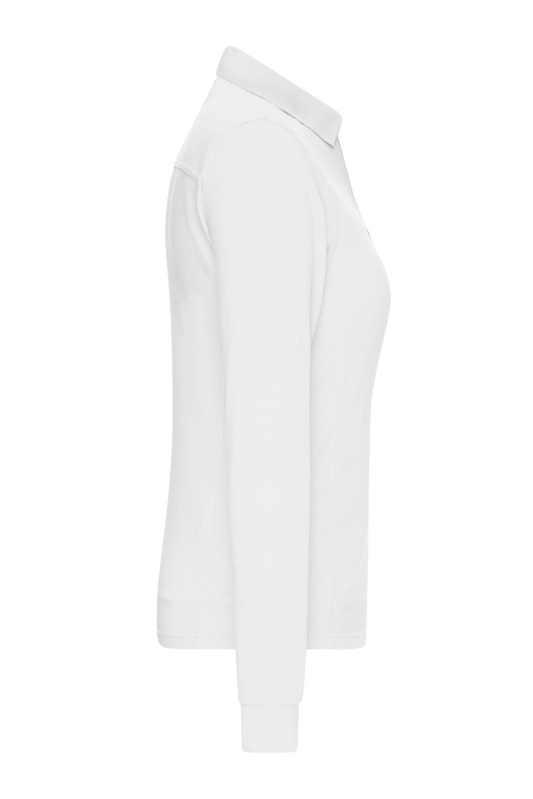 Poloshirt Damen Weiß – Ladies' Workwear-Long-Sleeved Polo OCS Blended, Detailansicht
