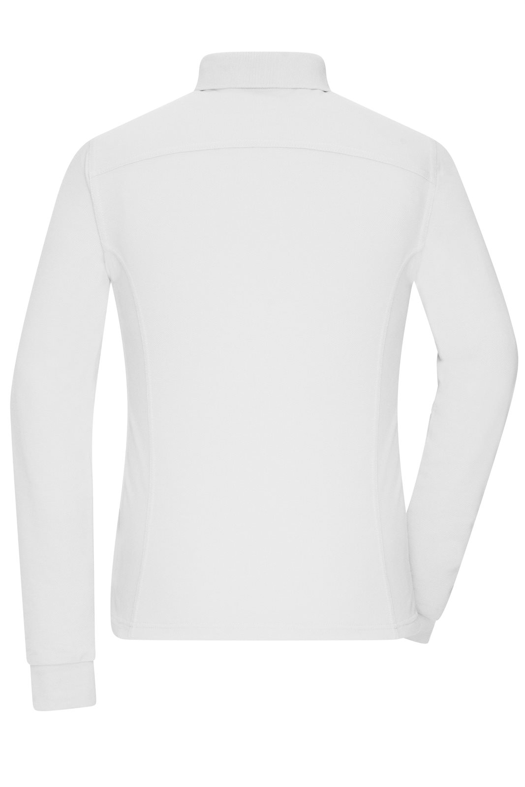 Poloshirt Damen Weiß – Ladies' Workwear-Long-Sleeved Polo OCS Blended, Detailansicht