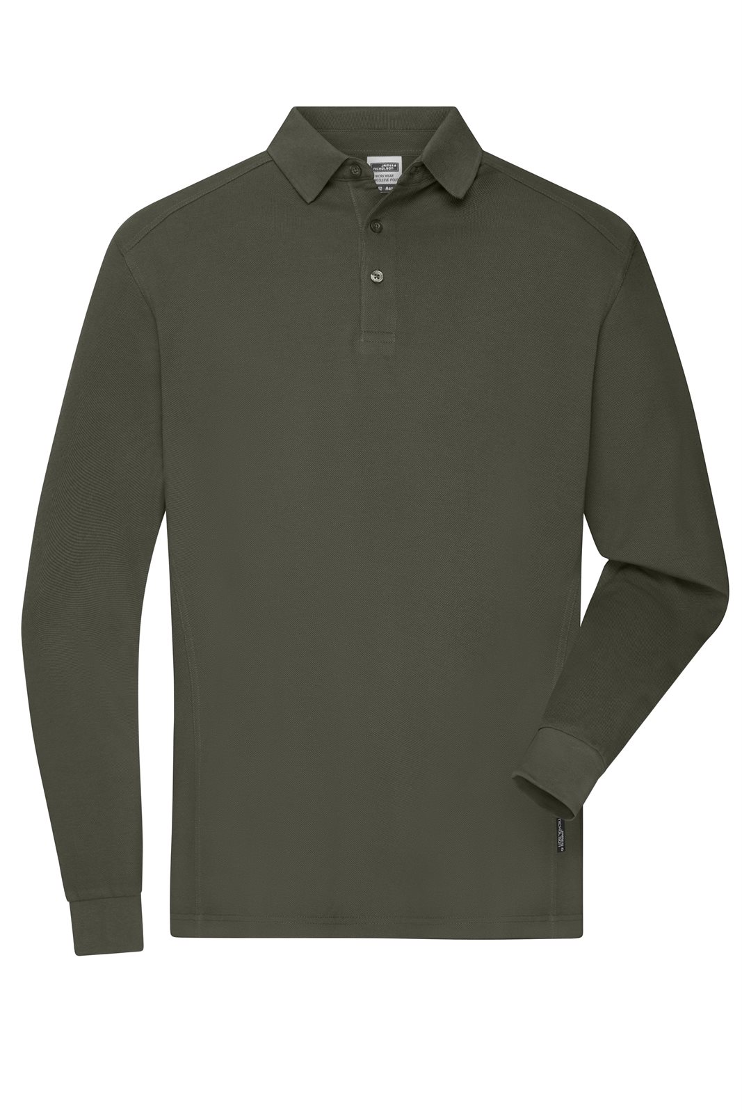 Poloshirt Herren Braun/Grün/Oliv – Men's Workwear-Long-Sleeved Polo OCS Blended