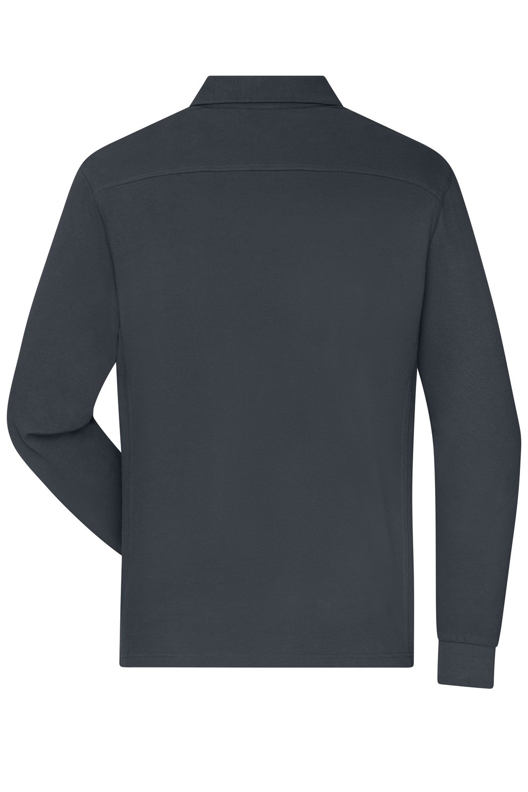 Poloshirt Herren Grau – Men's Workwear-Long-Sleeved Polo OCS Blended, Detailansicht