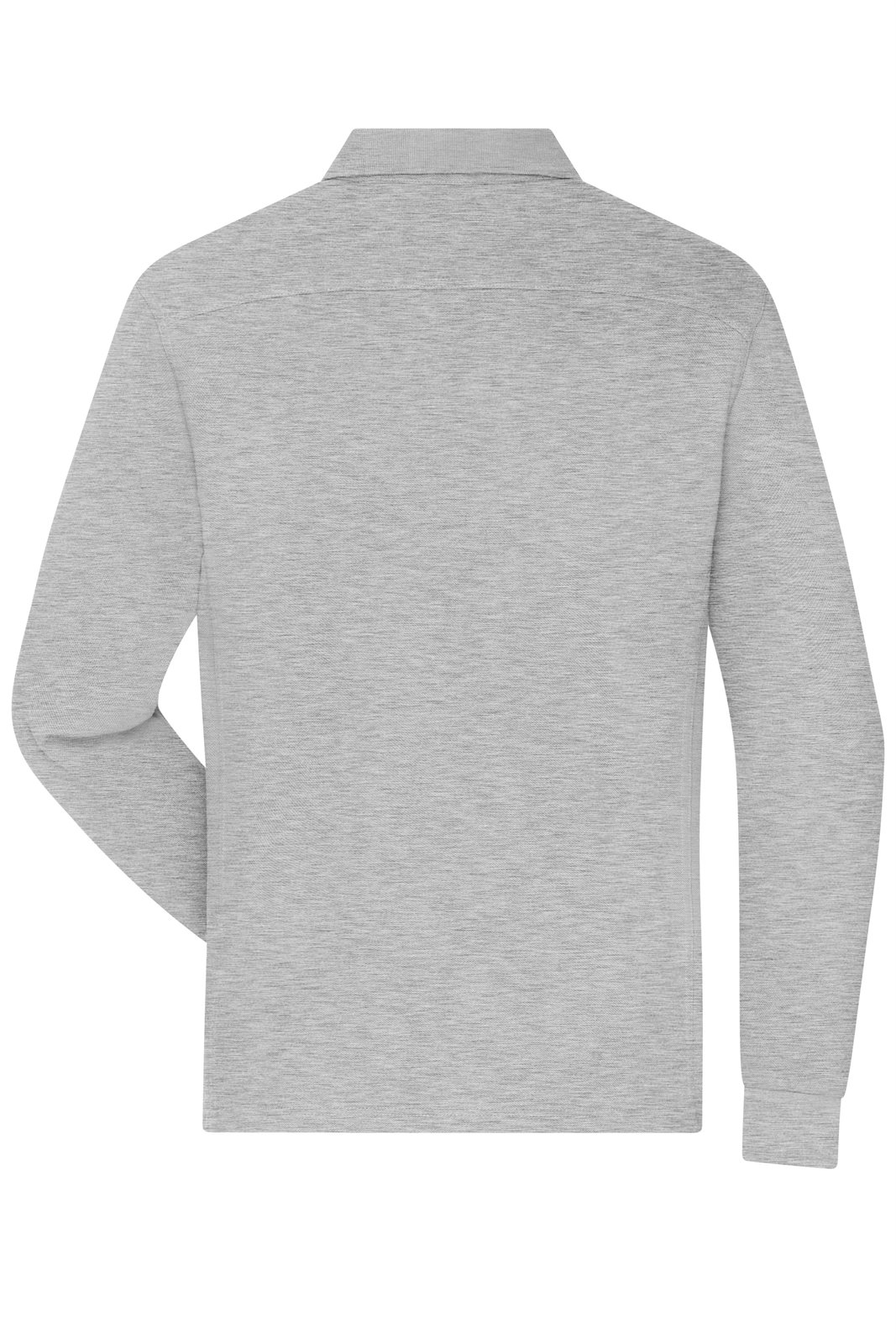 Poloshirt Herren Grau – Men's Workwear-Long-Sleeved Polo OCS Blended, Detailansicht
