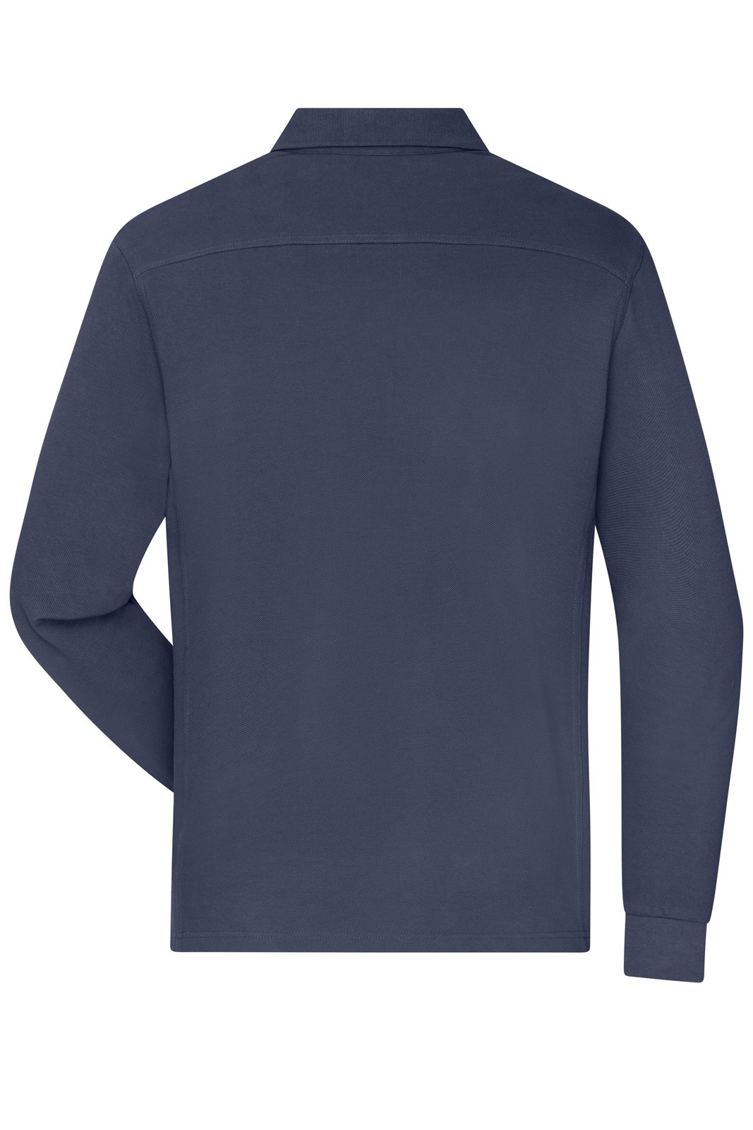 Poloshirt Herren Blau – Men's Workwear-Long-Sleeved Polo OCS Blended, Detailansicht