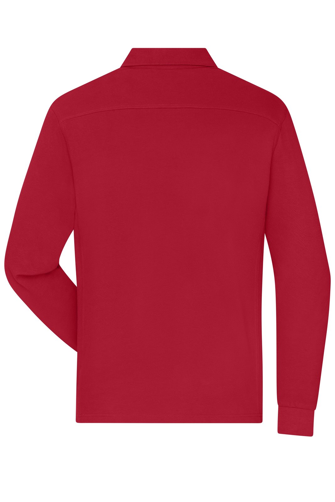 Poloshirt Herren Rot – Men's Workwear-Long-Sleeved Polo OCS Blended, Detailansicht