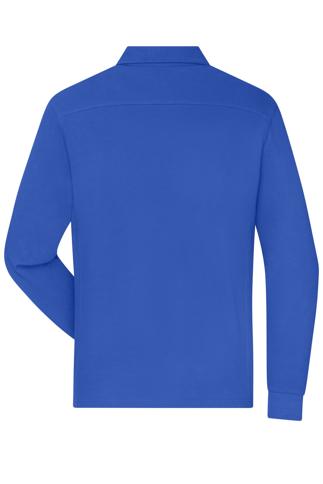 Poloshirt Herren Blau – Men's Workwear-Long-Sleeved Polo OCS Blended, Detailansicht