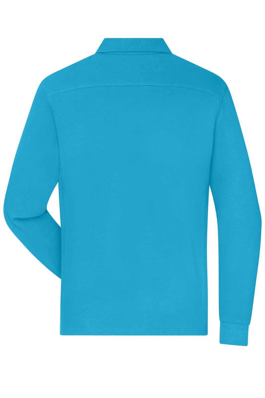 Poloshirt Herren Blau – Men's Workwear-Long-Sleeved Polo OCS Blended, Detailansicht