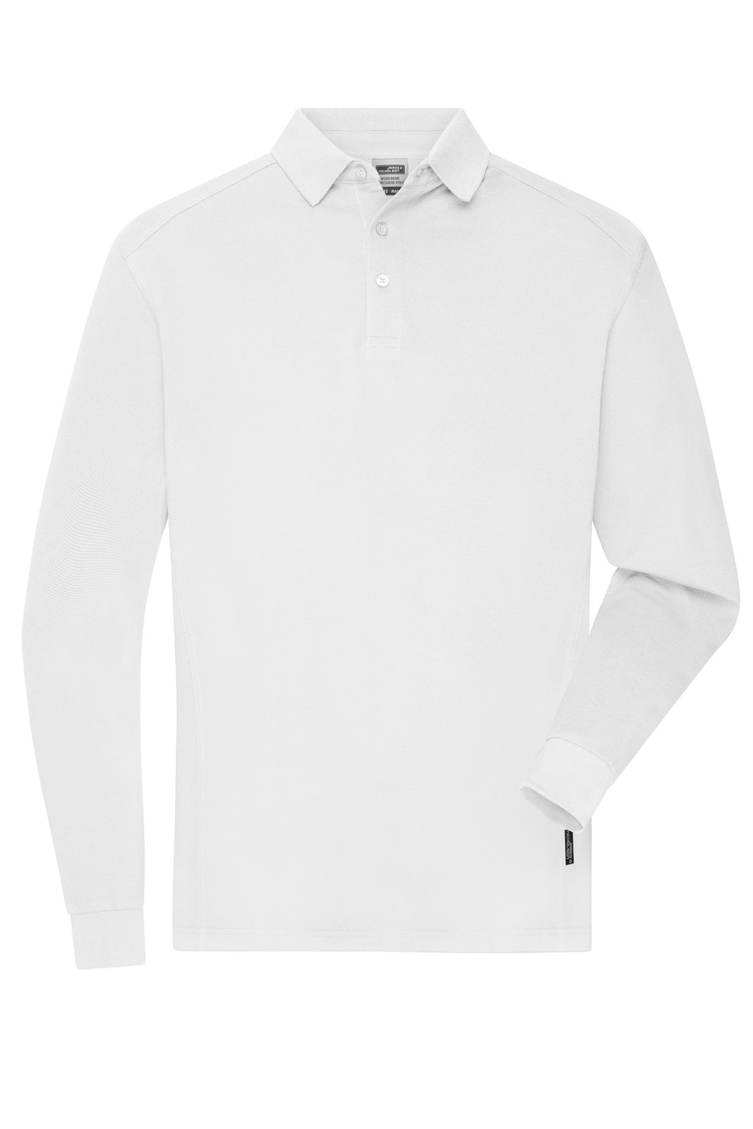 Poloshirt Herren Weiß – Men's Workwear-Long-Sleeved Polo OCS Blended