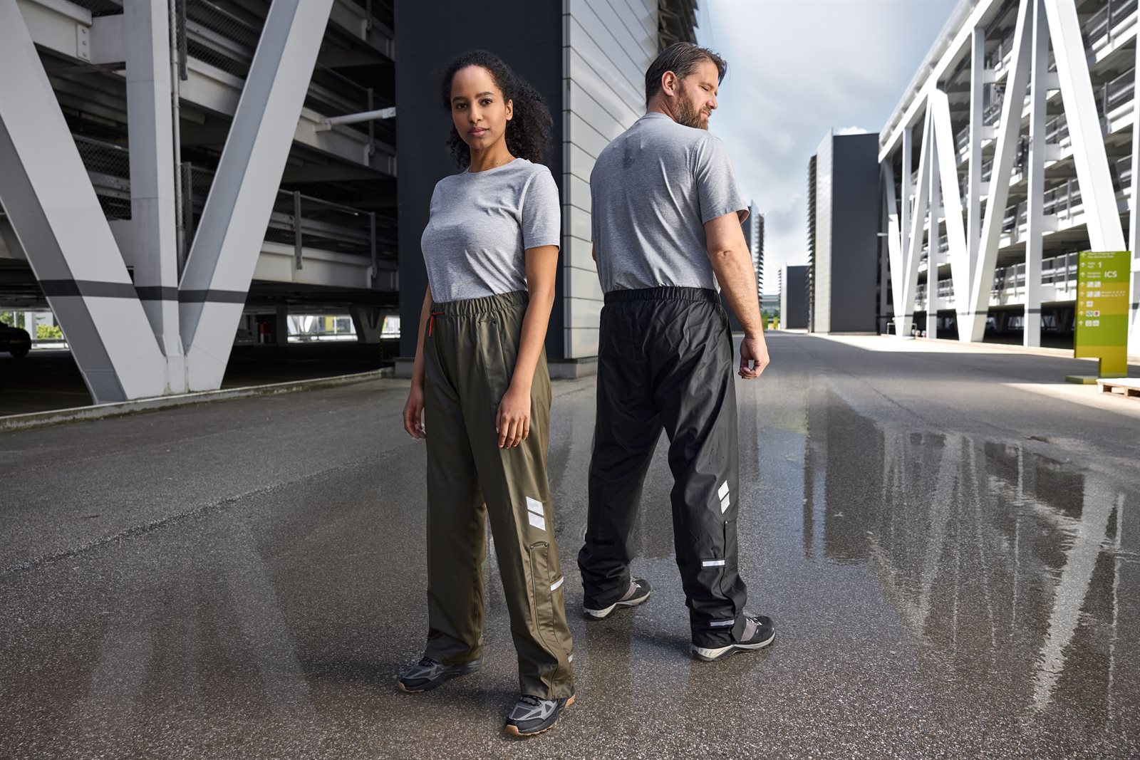 Hose Unisex – Worker Rain-Pants, Detailansicht