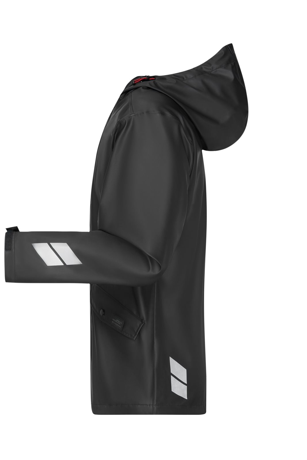 Jacke Unisex Schwarz – Worker Rain-Jacket, Detailansicht