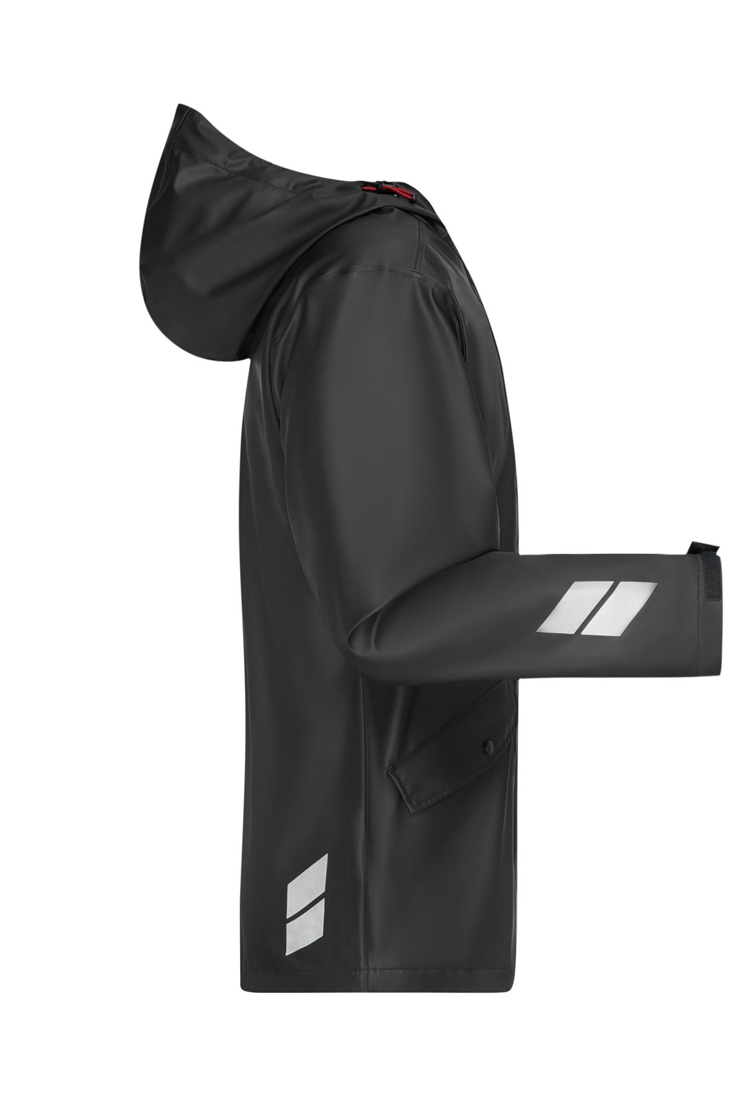 Jacke Unisex Schwarz – Worker Rain-Jacket, Detailansicht