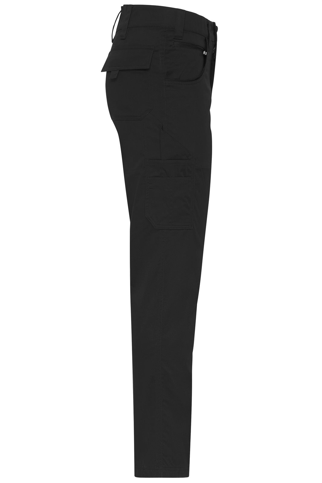 Hose Unisex Schwarz – Workwear-Pants light Slim Line, Detailansicht