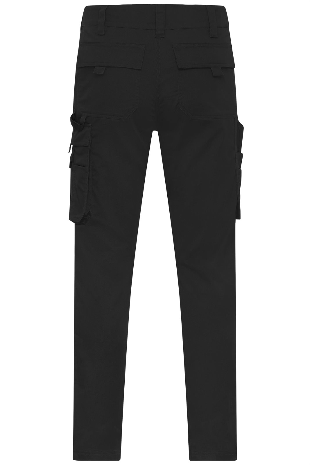Hose Unisex Schwarz – Workwear-Pants light Slim Line, Detailansicht