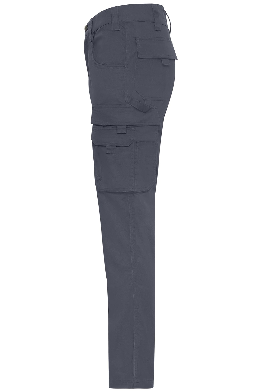 Hose Unisex Grau – Workwear-Pants light Slim Line, Detailansicht