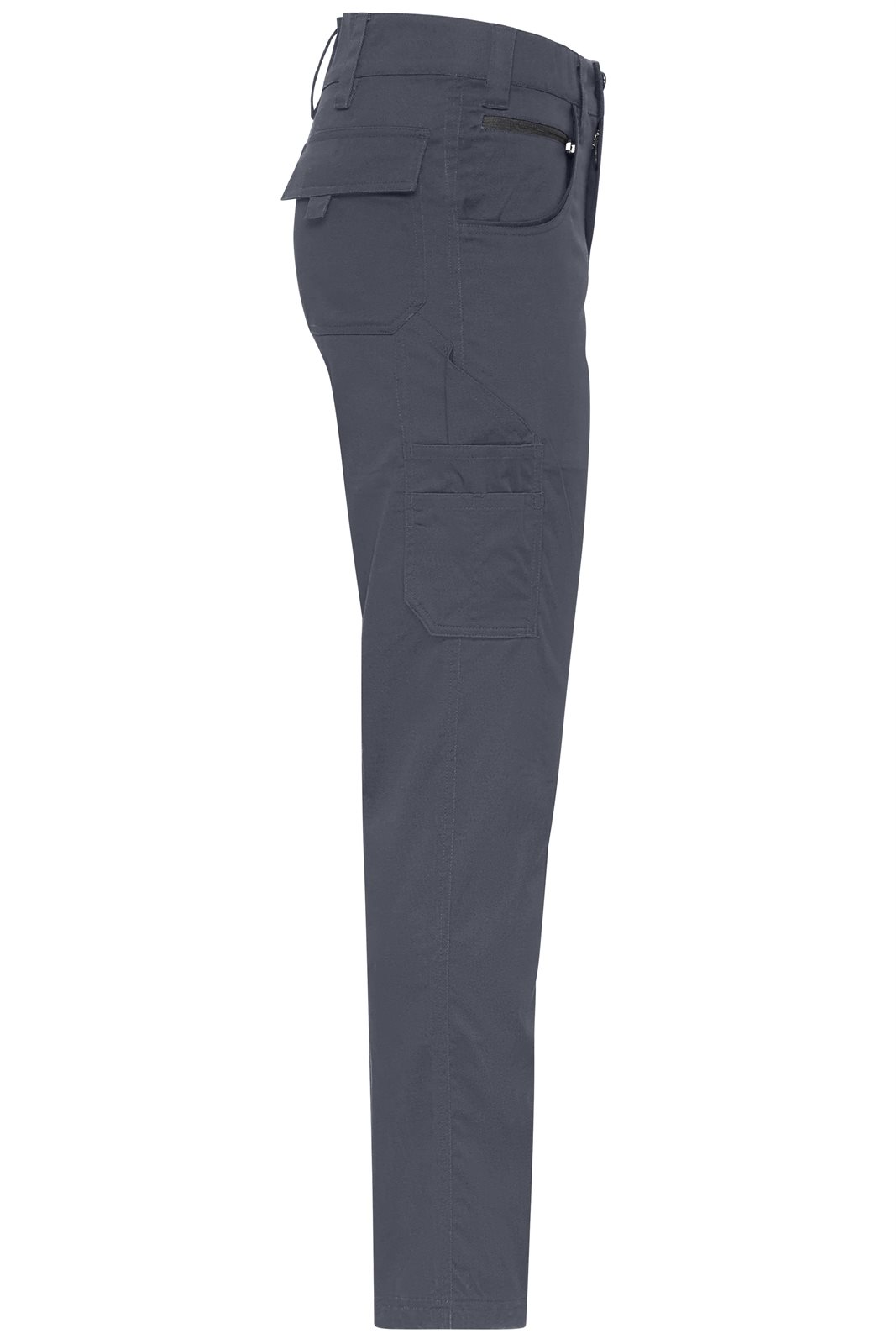 Hose Unisex Grau – Workwear-Pants light Slim Line, Detailansicht