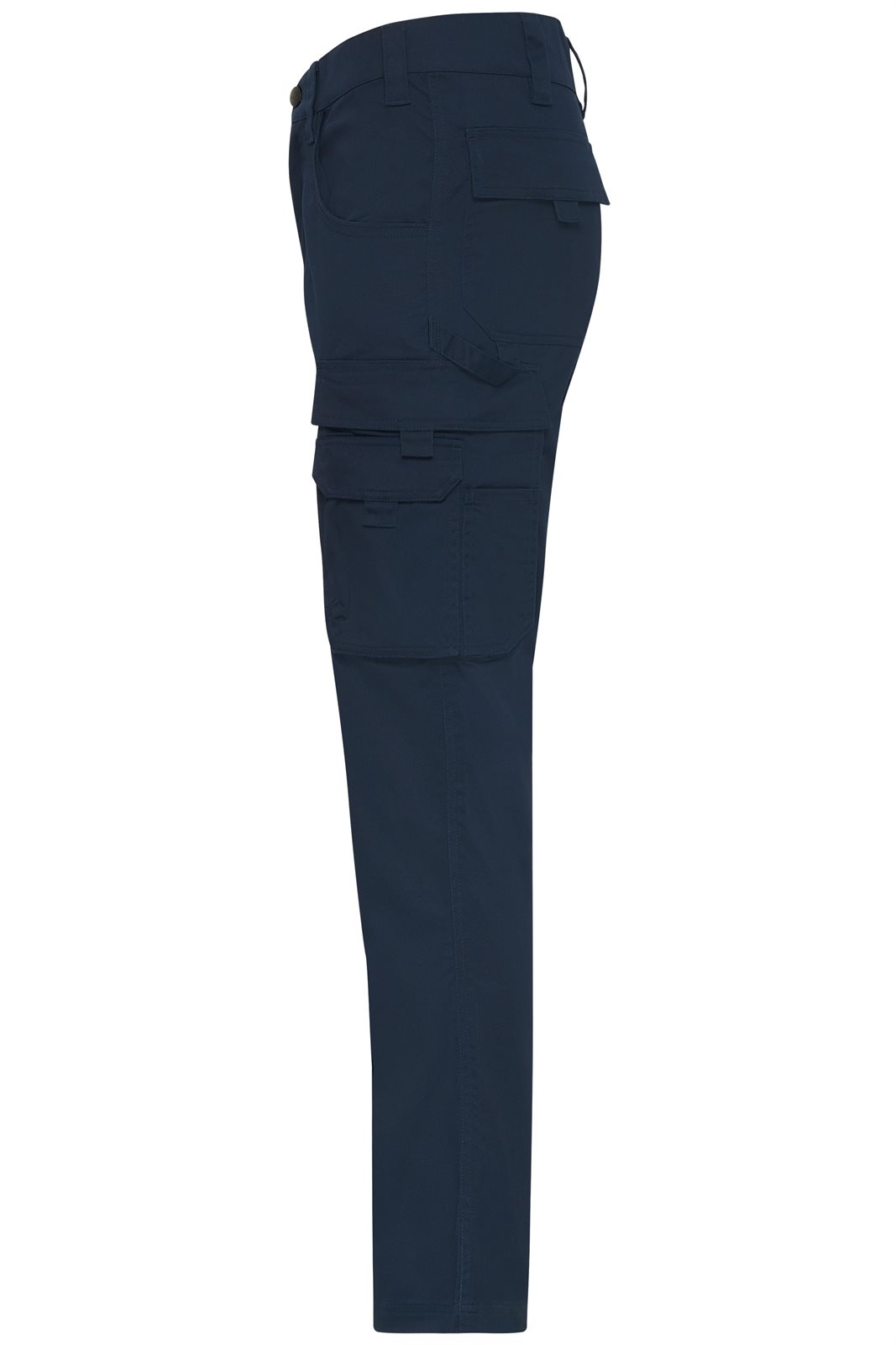 Hose Unisex Blau – Workwear-Pants light Slim Line, Detailansicht