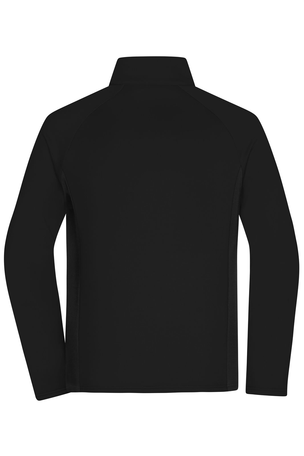 Jacke Herren Schwarz – Men's Stretchfleece Jacket, Detailansicht